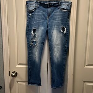 GAP Coupe Girlfriend Distressed Jeans Size 18/34R